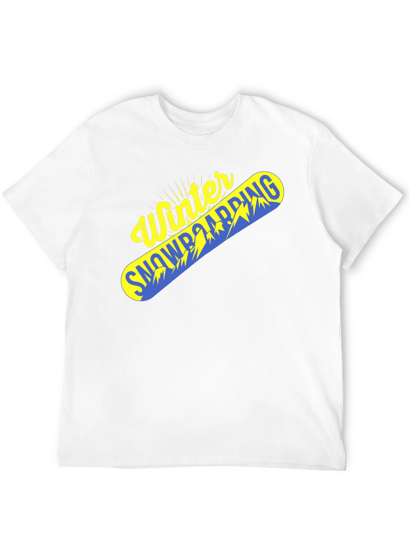 Winter Snowboarding Graphic Tee - Black