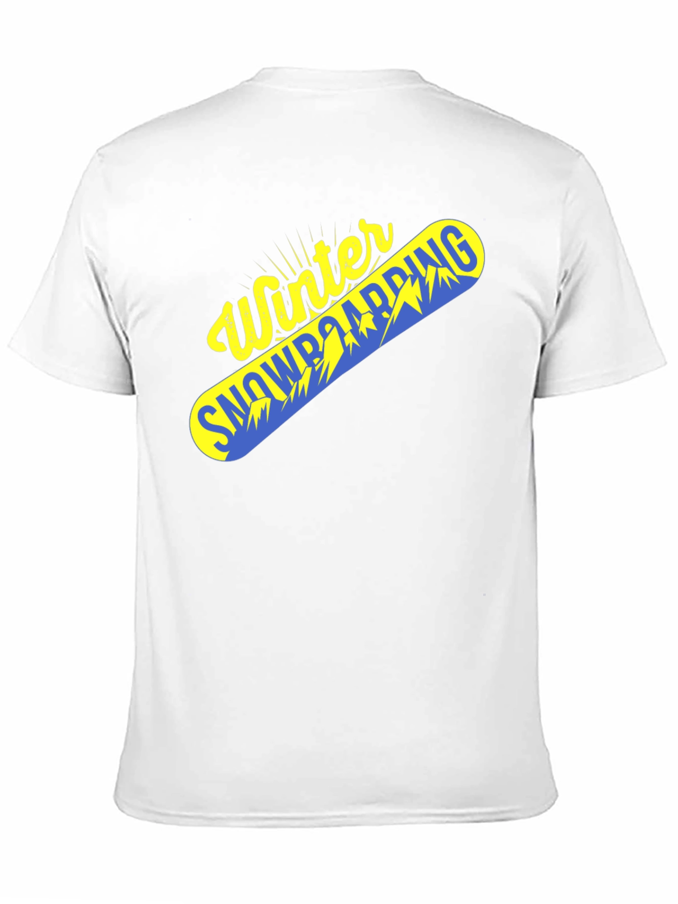 Winter Snowboarding Graphic Tee - Black