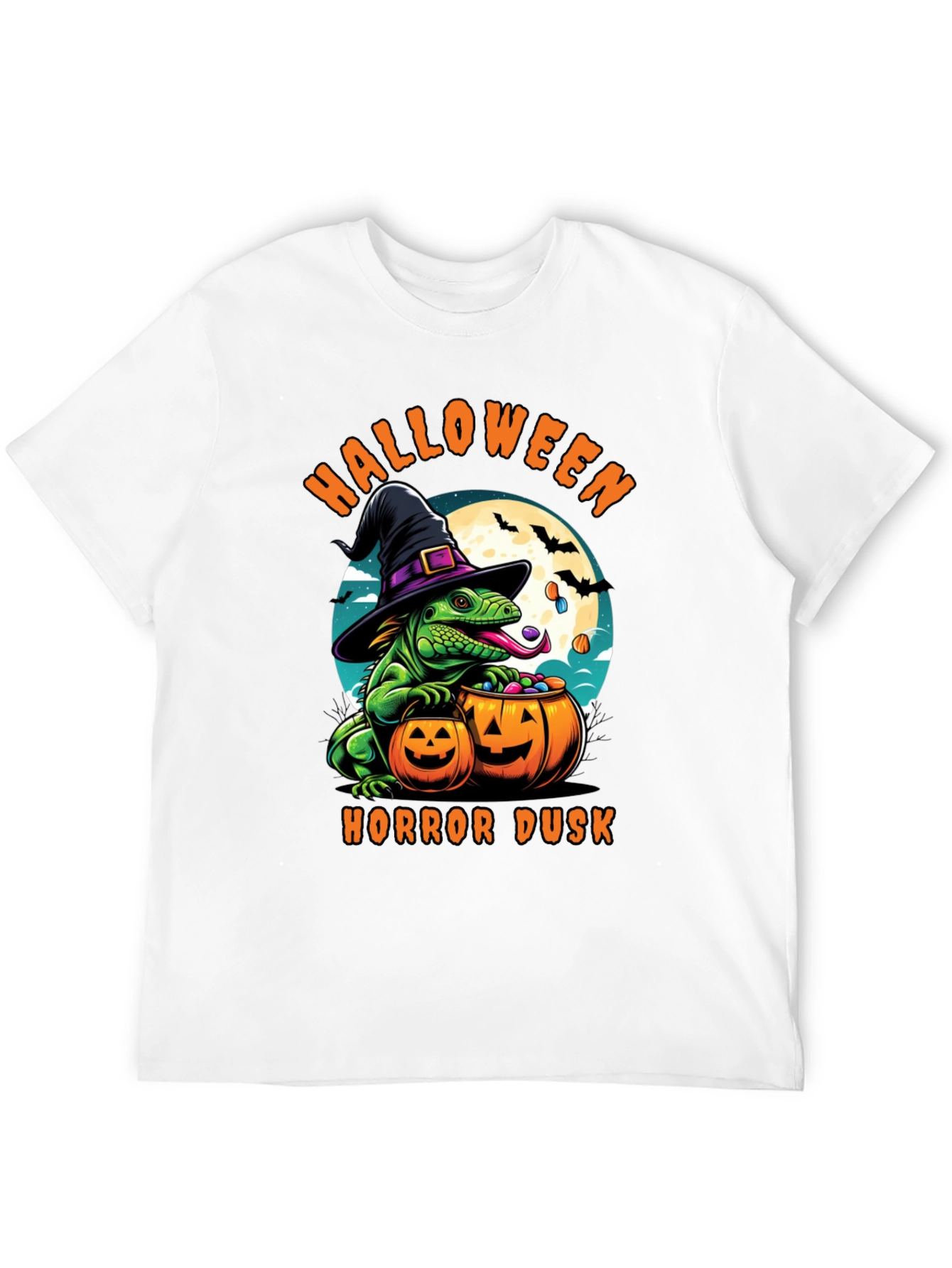 Halloween Horror Dusk Lizard T-Shirt