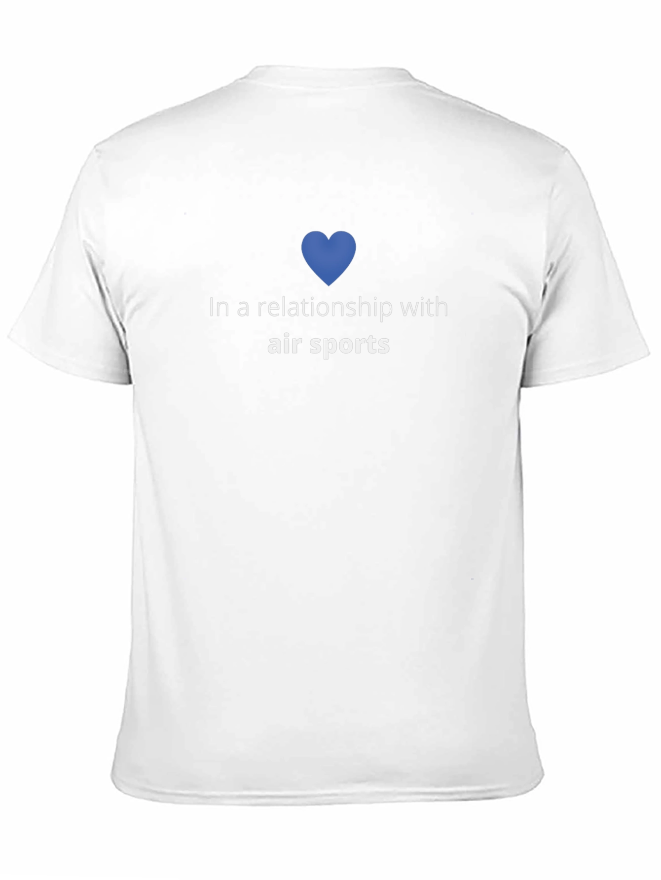 Air Sports Relationship T-Shirt - Blue Heart Design