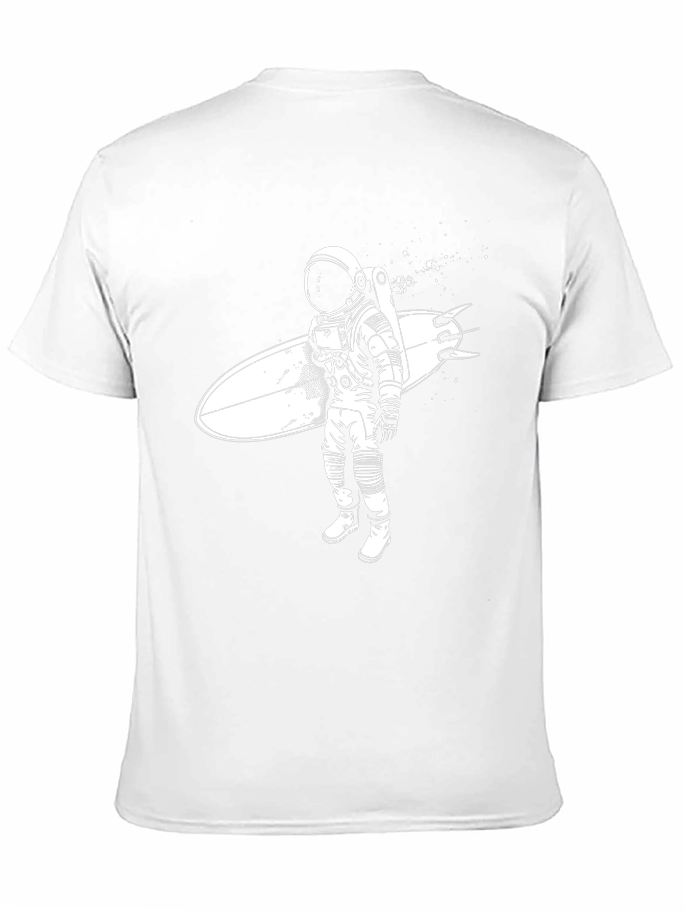 Astronaut Surfer Graphic Tee - Black