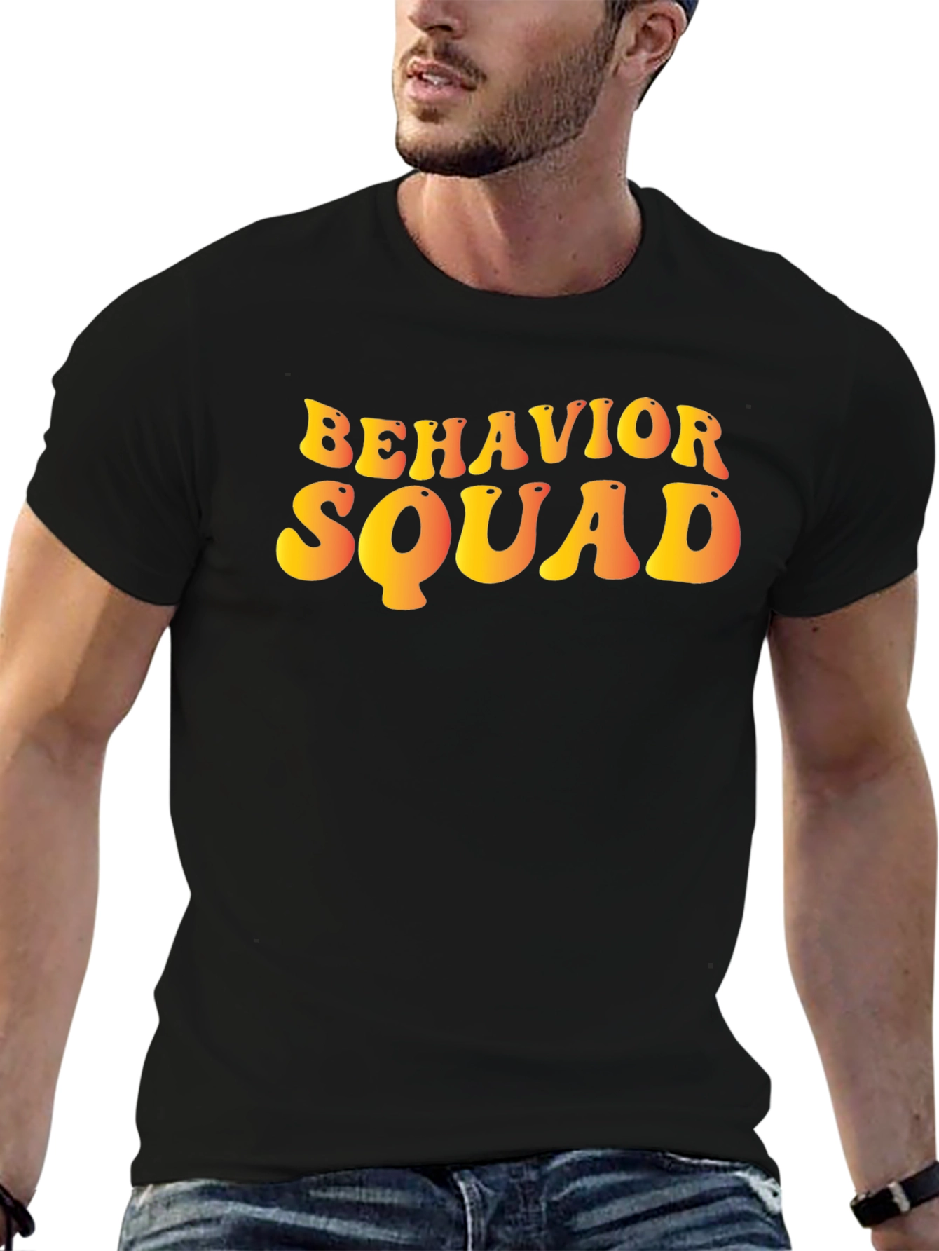 Behavior Squad Graphic Tee - Trendy Retro Style
