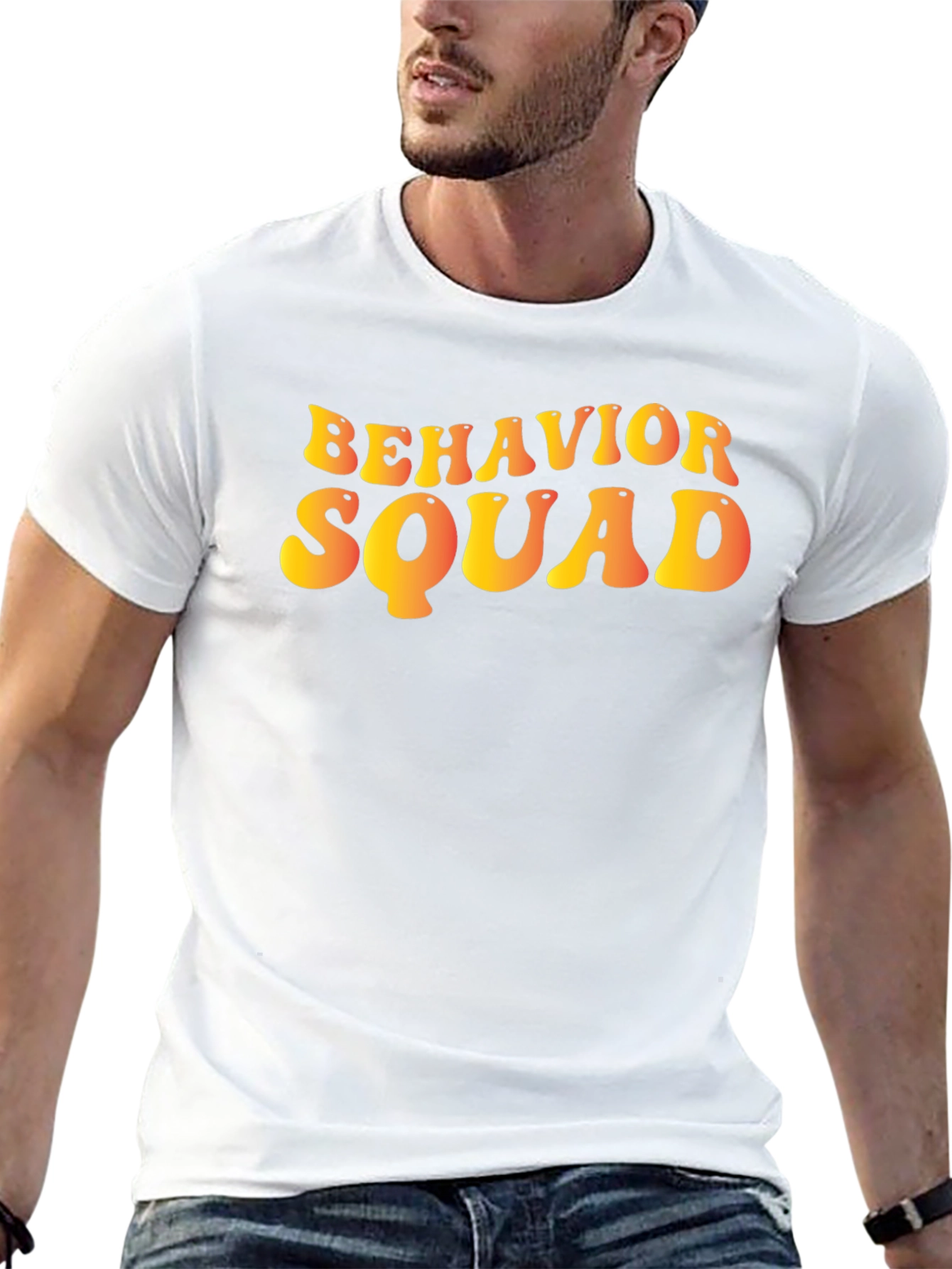Behavior Squad Graphic Tee - Trendy Retro Style