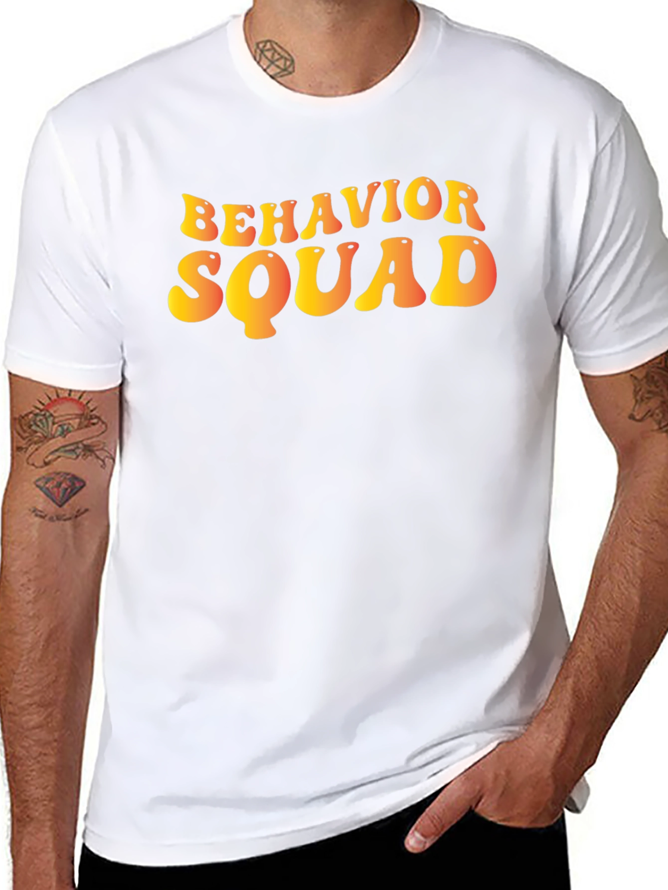 Behavior Squad Graphic Tee - Trendy Retro Style