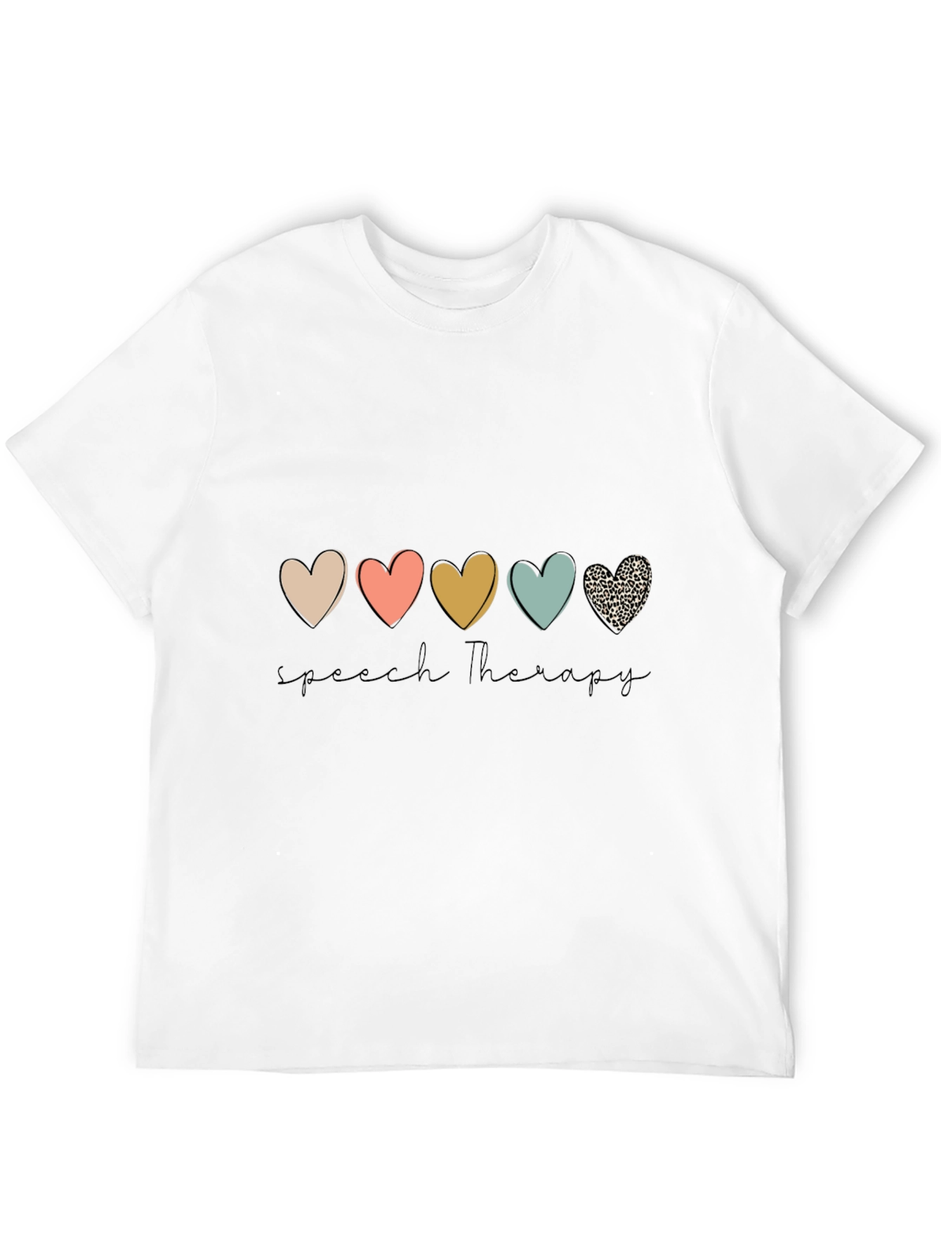 Speech Therapy Heart Graphic Tee