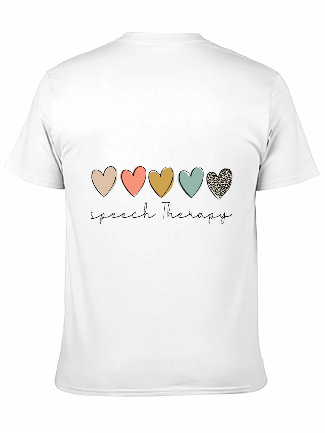 Speech Therapy Heart Graphic Tee