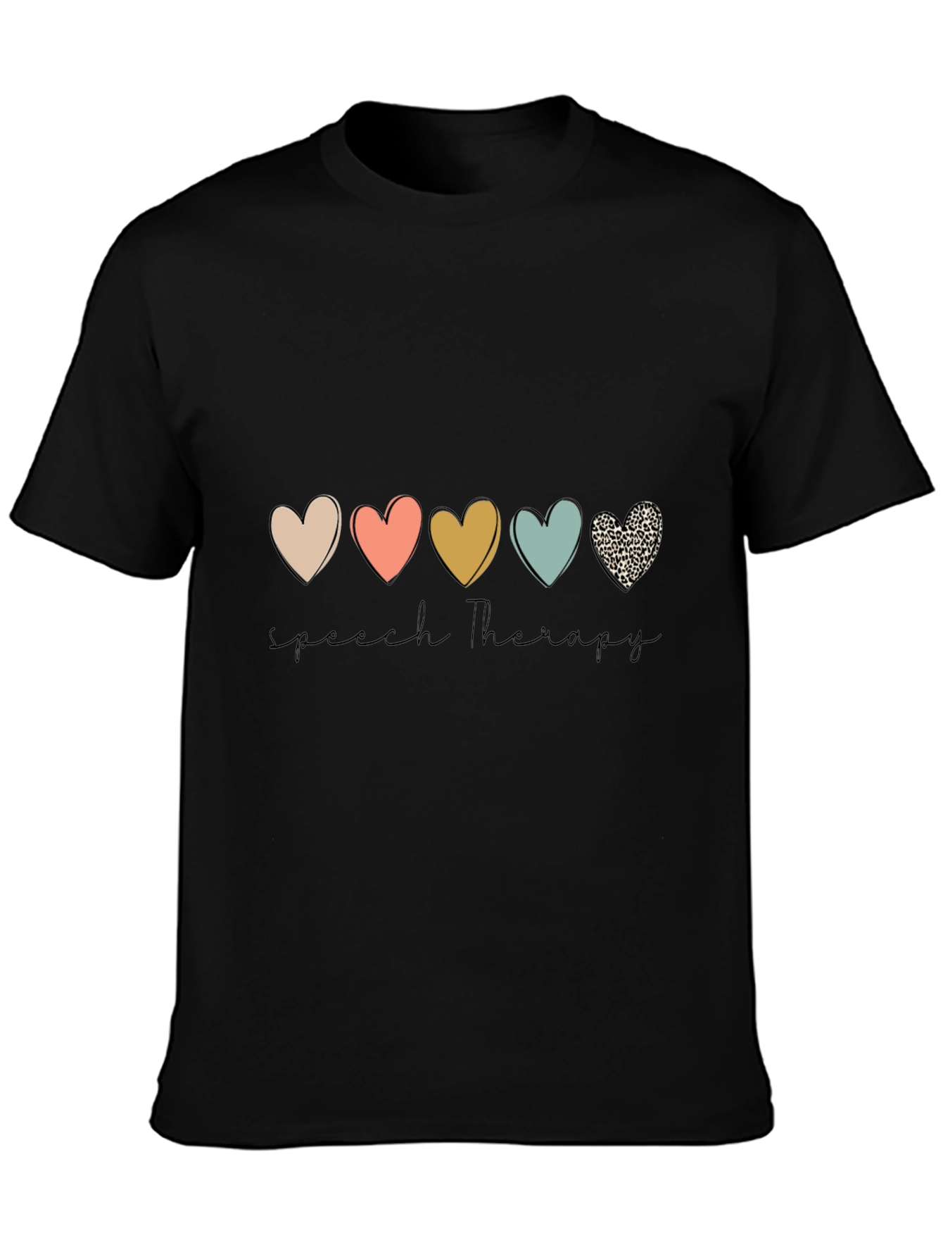 Speech Therapy Heart Graphic Tee