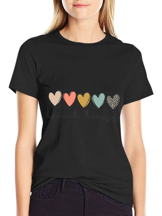 Speech Therapy Heart Graphic Tee