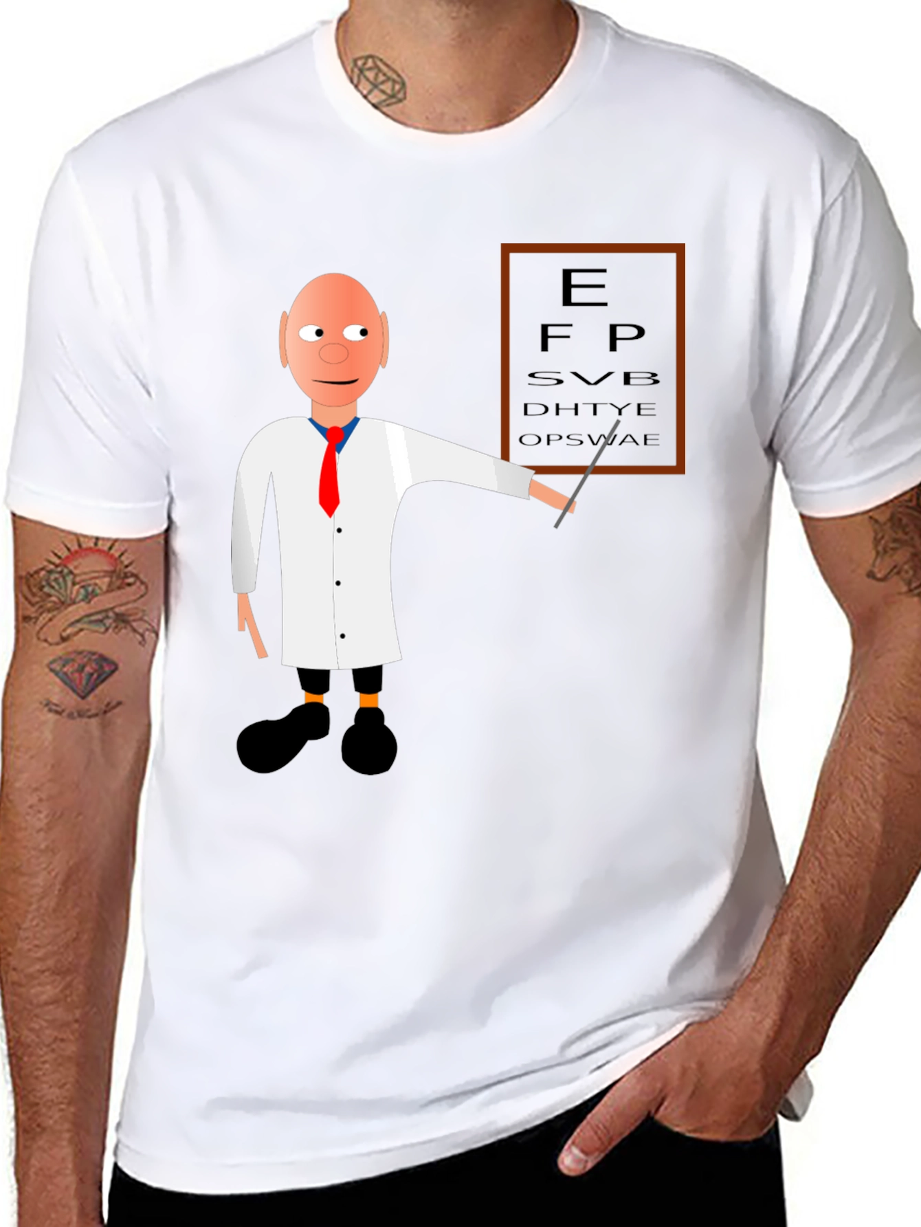Funny Optometrist Eye Chart T-Shirt