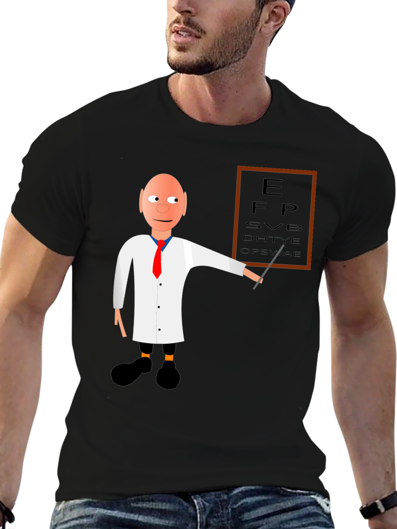Funny Optometrist Eye Chart T-Shirt