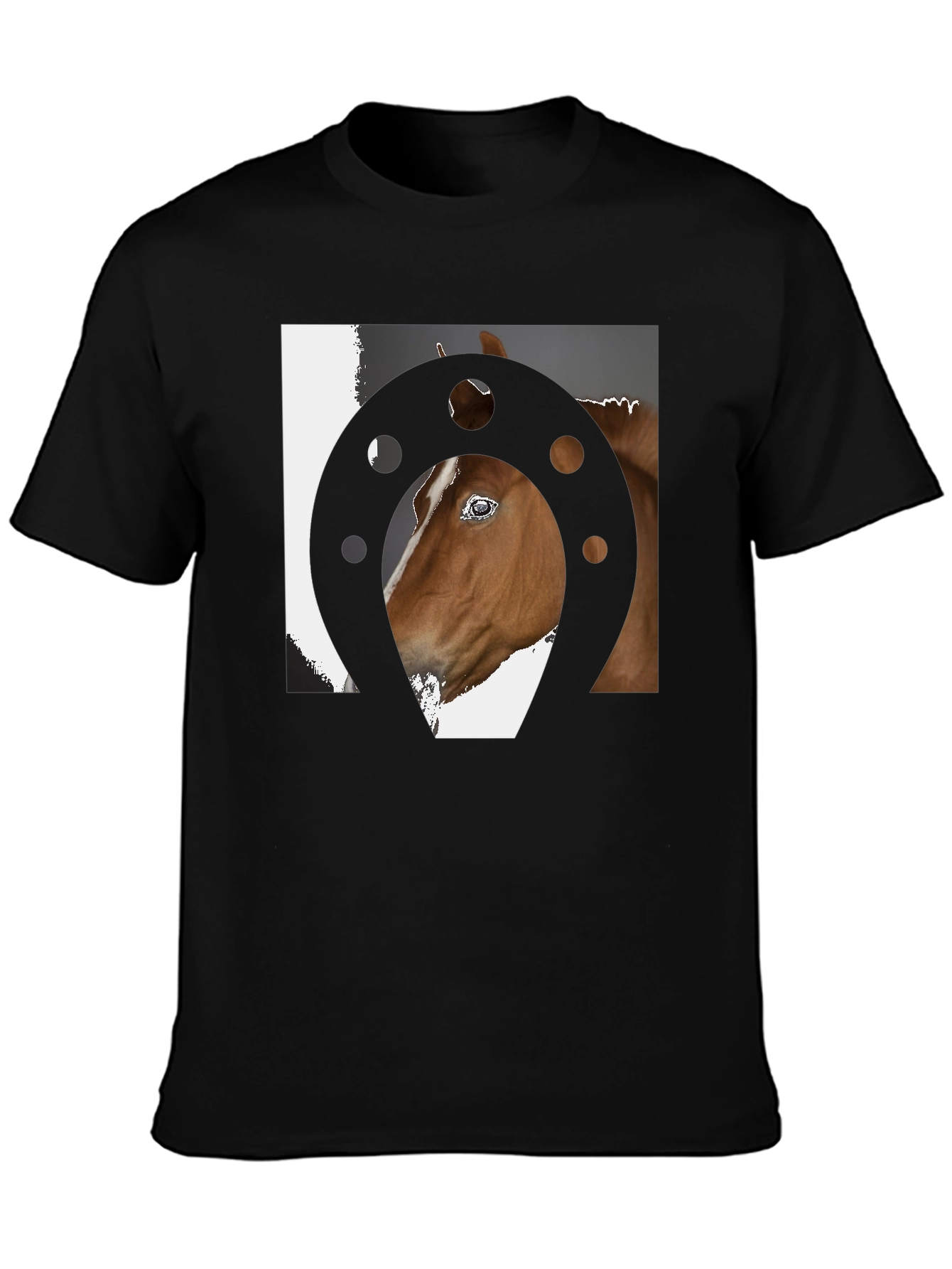 Horse & Horseshoe Graphic T-Shirt