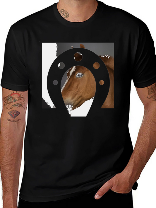 Horse & Horseshoe Graphic T-Shirt