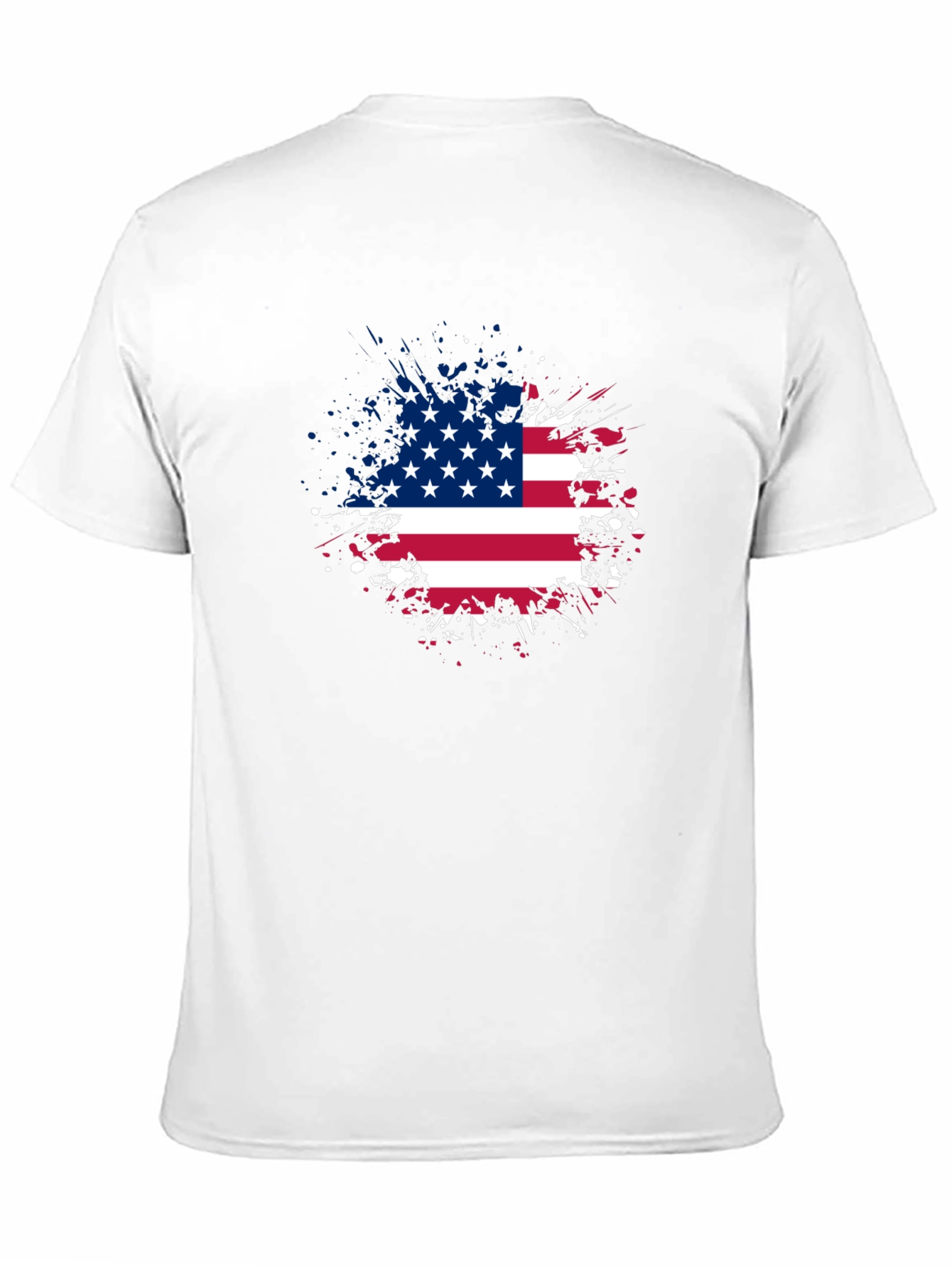 American Flag Splatter T-Shirt - Patriotic Style