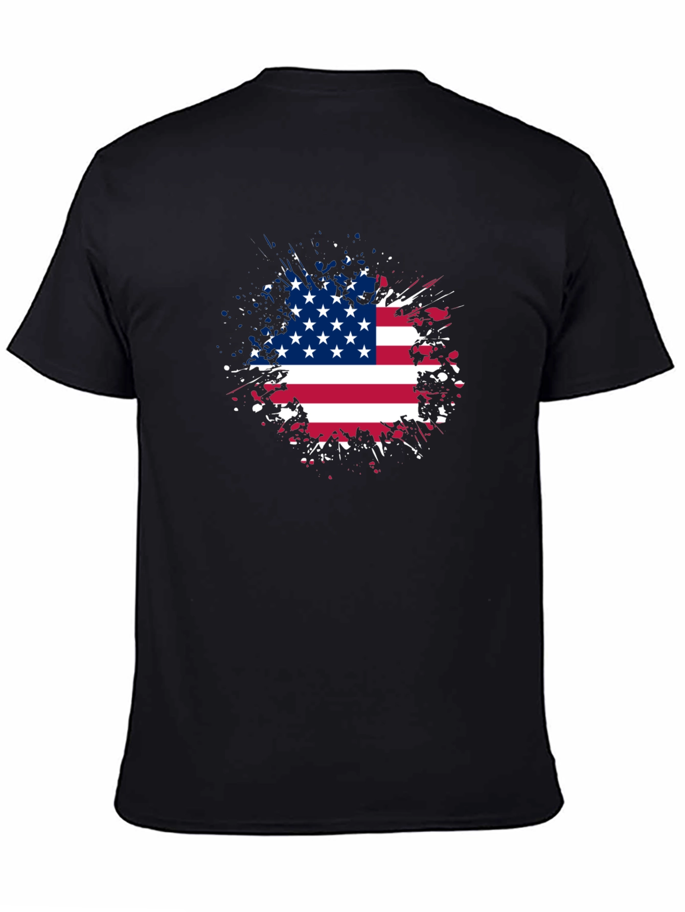 American Flag Splatter T-Shirt - Patriotic Style