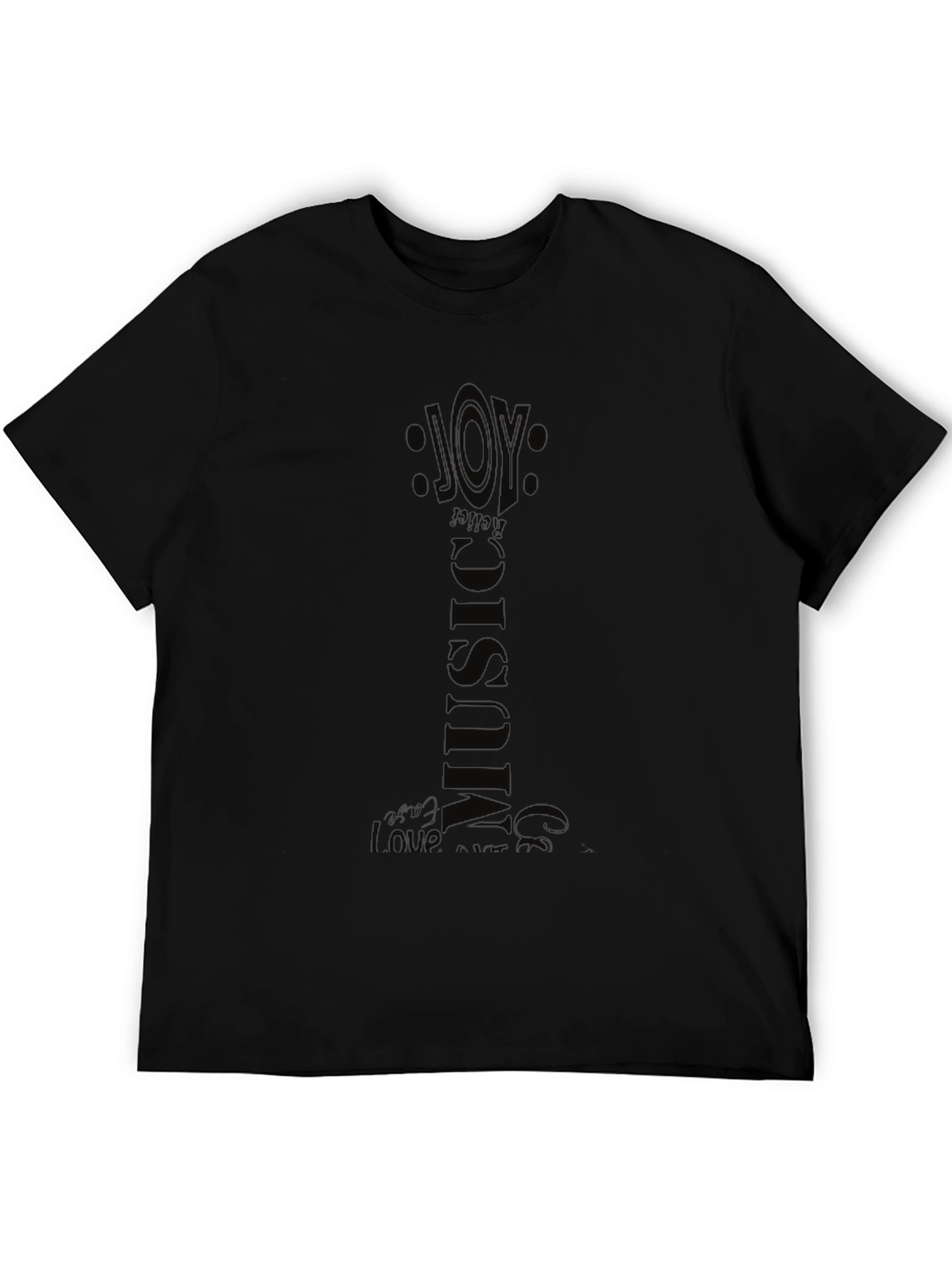 Joy Music Graphic Black T-Shirt