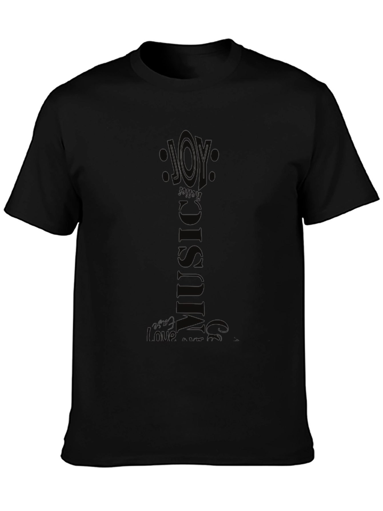 Joy Music Graphic Black T-Shirt