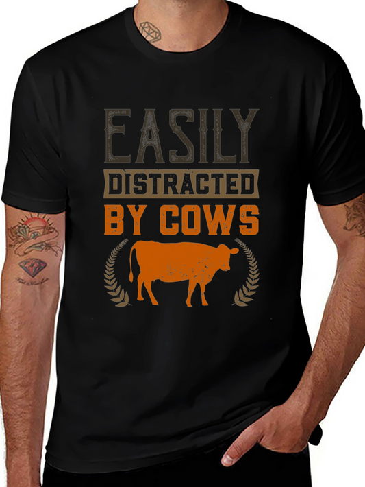 Easily Distracted by Cows Graphic Tee