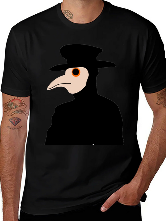 Plague Doctor Graphic Tee - Unique Halloween Costume Shirt