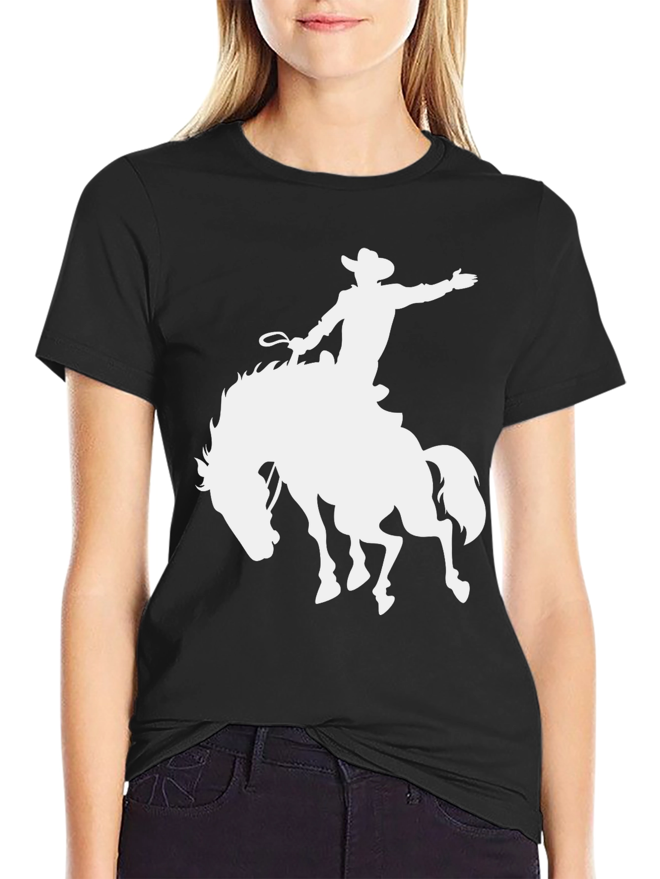 Cowboy Rodeo T-Shirt: Bucking Bronco Graphic Tee