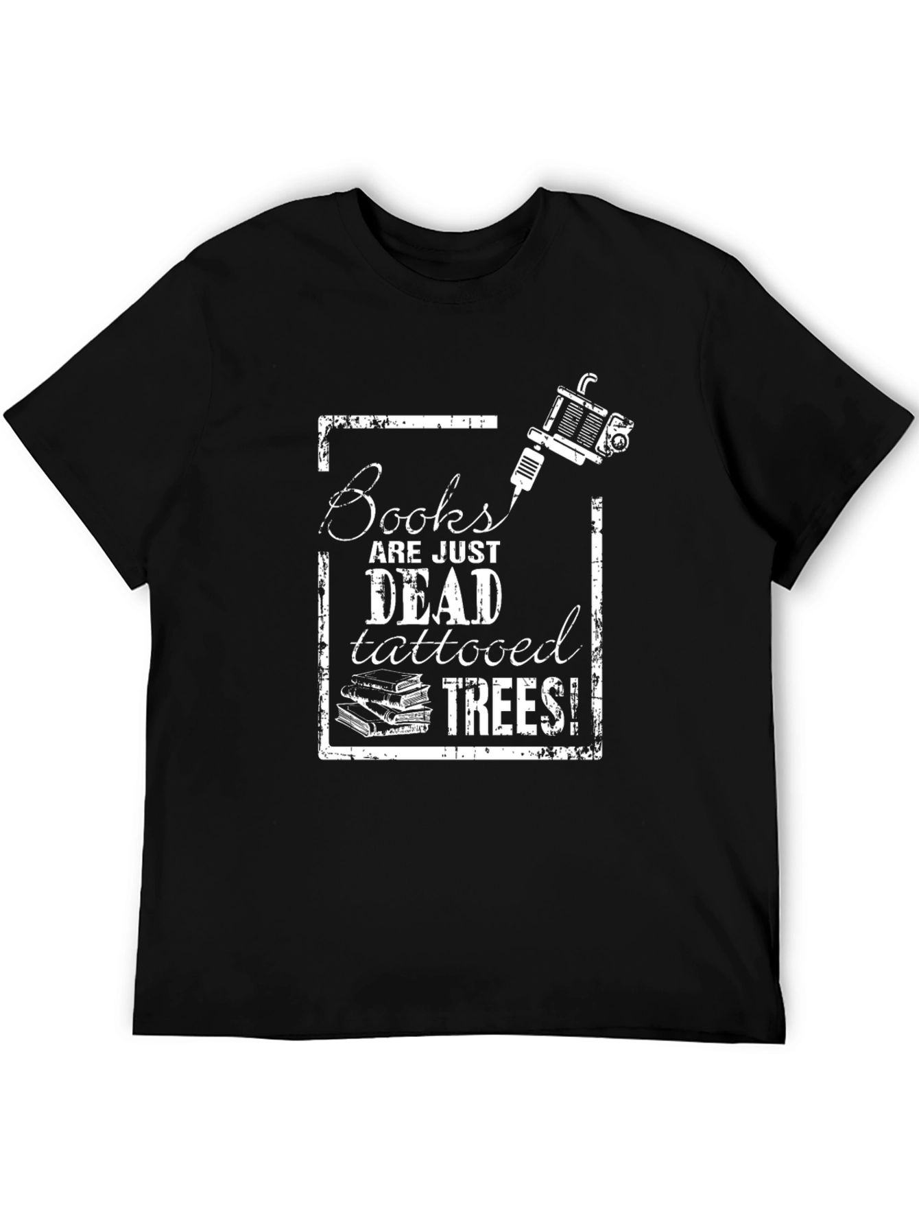 Tattooed Trees Graphic Tee - Book Lover Shirt