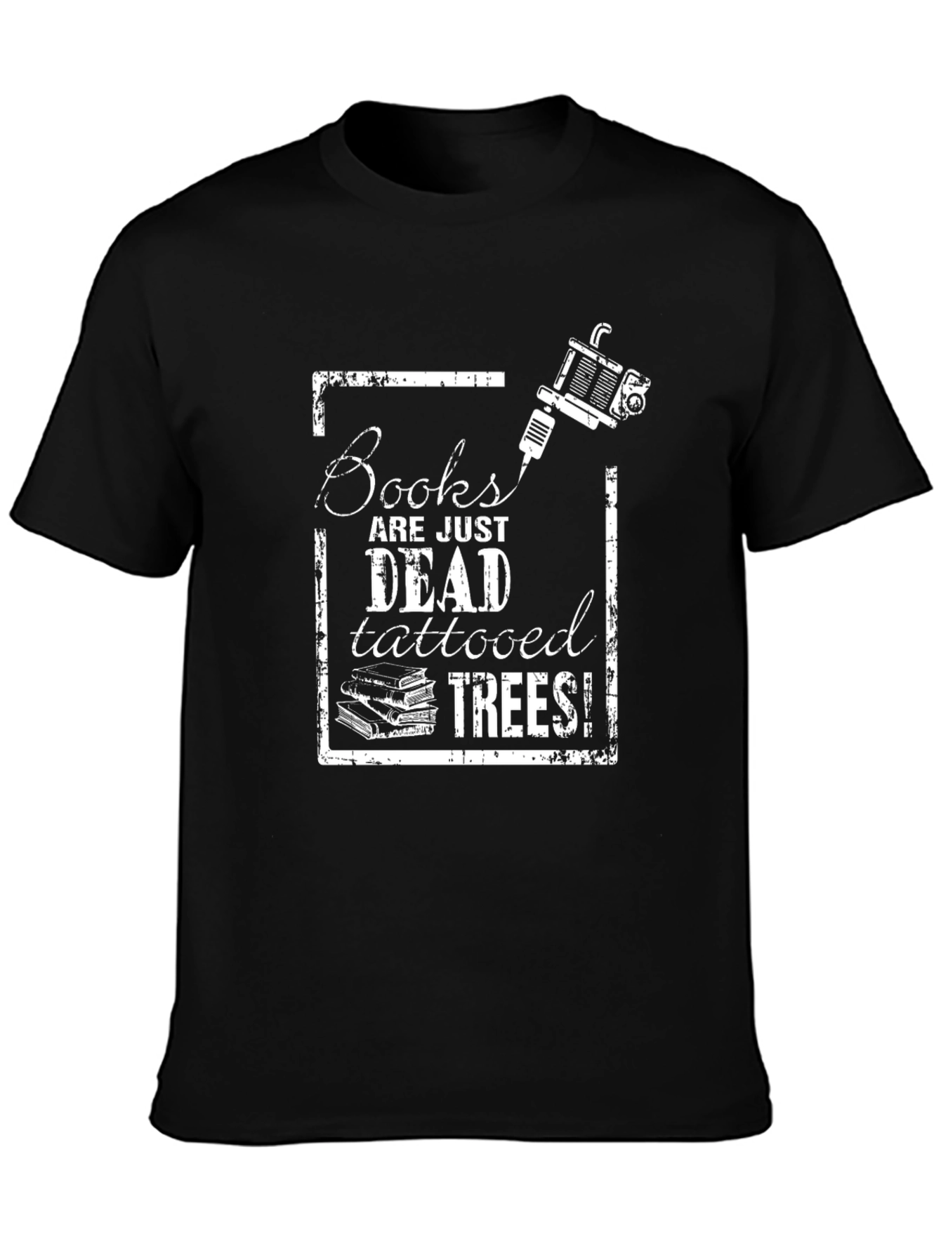 Tattooed Trees Graphic Tee - Book Lover Shirt