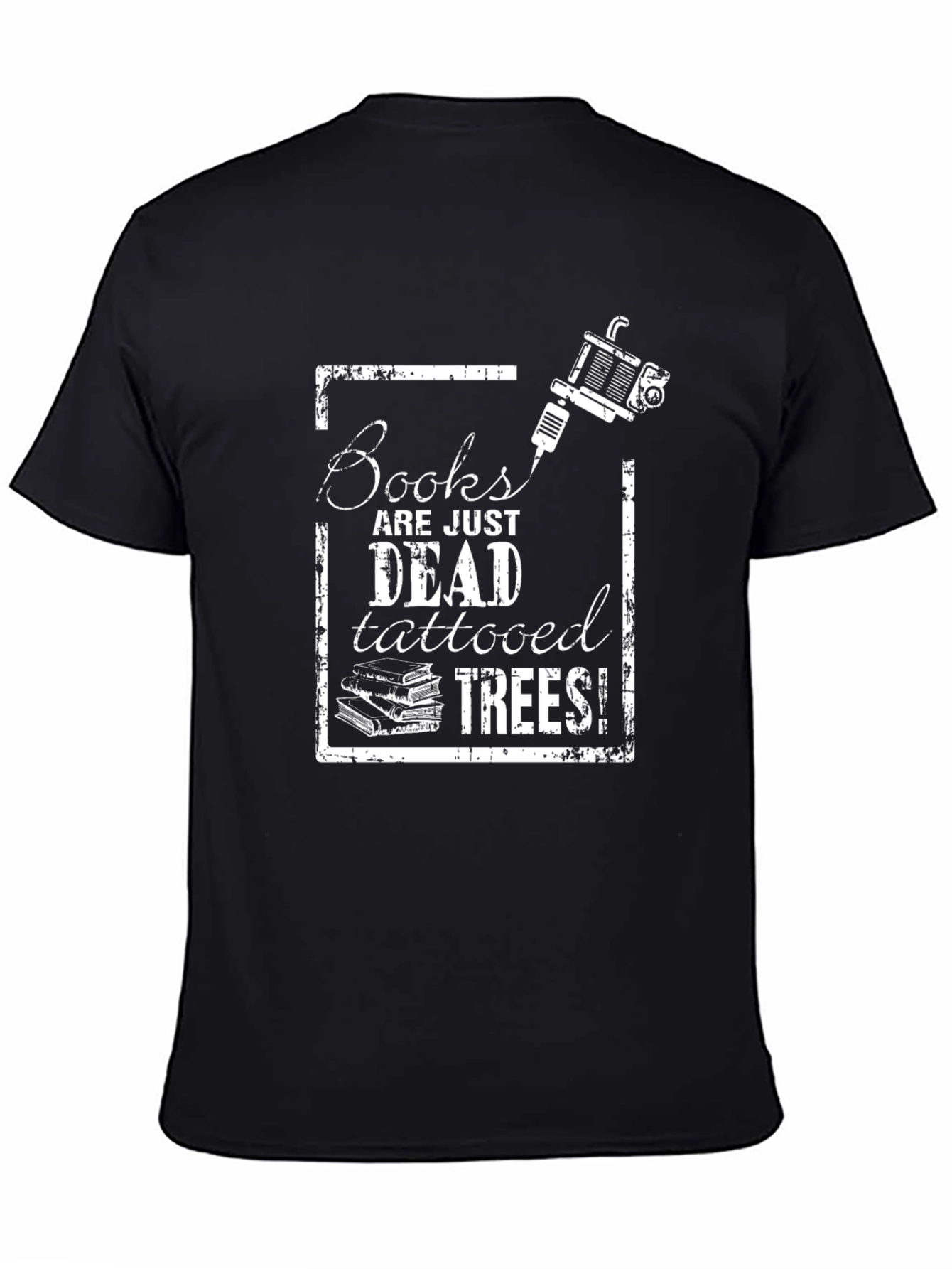 Tattooed Trees Graphic Tee - Book Lover Shirt