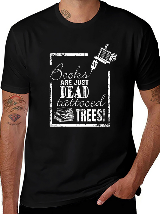 Tattooed Trees Graphic Tee - Book Lover Shirt