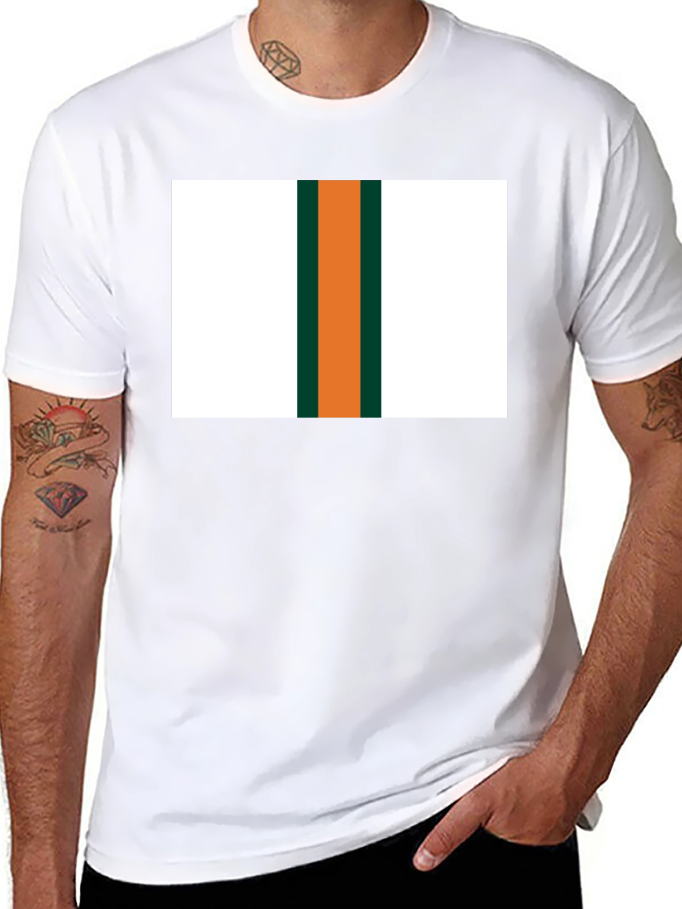 Striped Graphic T-Shirt