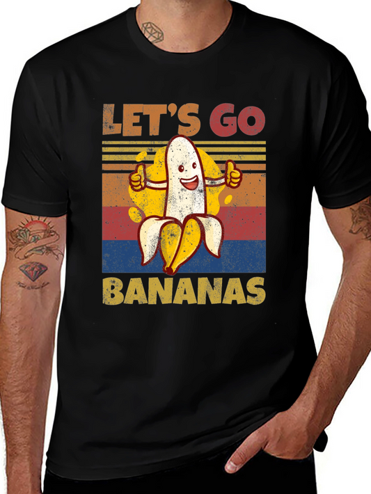 Lets Go Bananas Graphic Tee - Funny Fruit Shirt