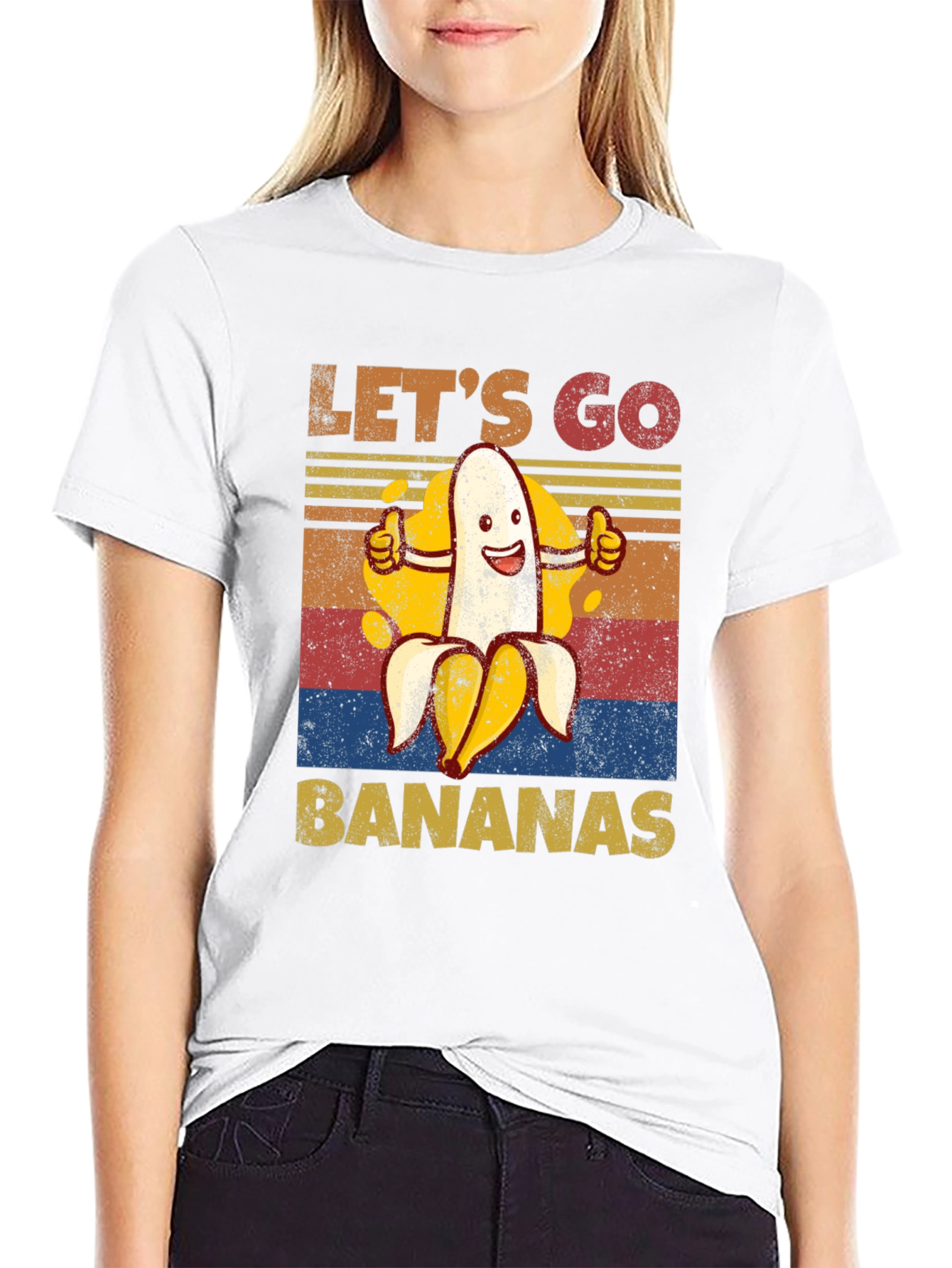 Lets Go Bananas Graphic Tee - Funny Fruit Shirt