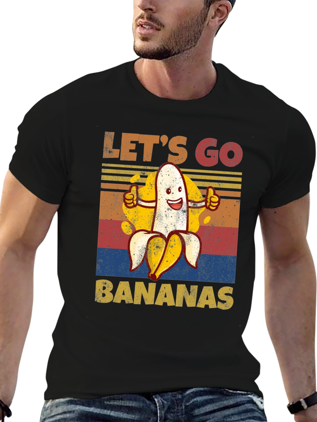 Lets Go Bananas Graphic Tee - Funny Fruit Shirt