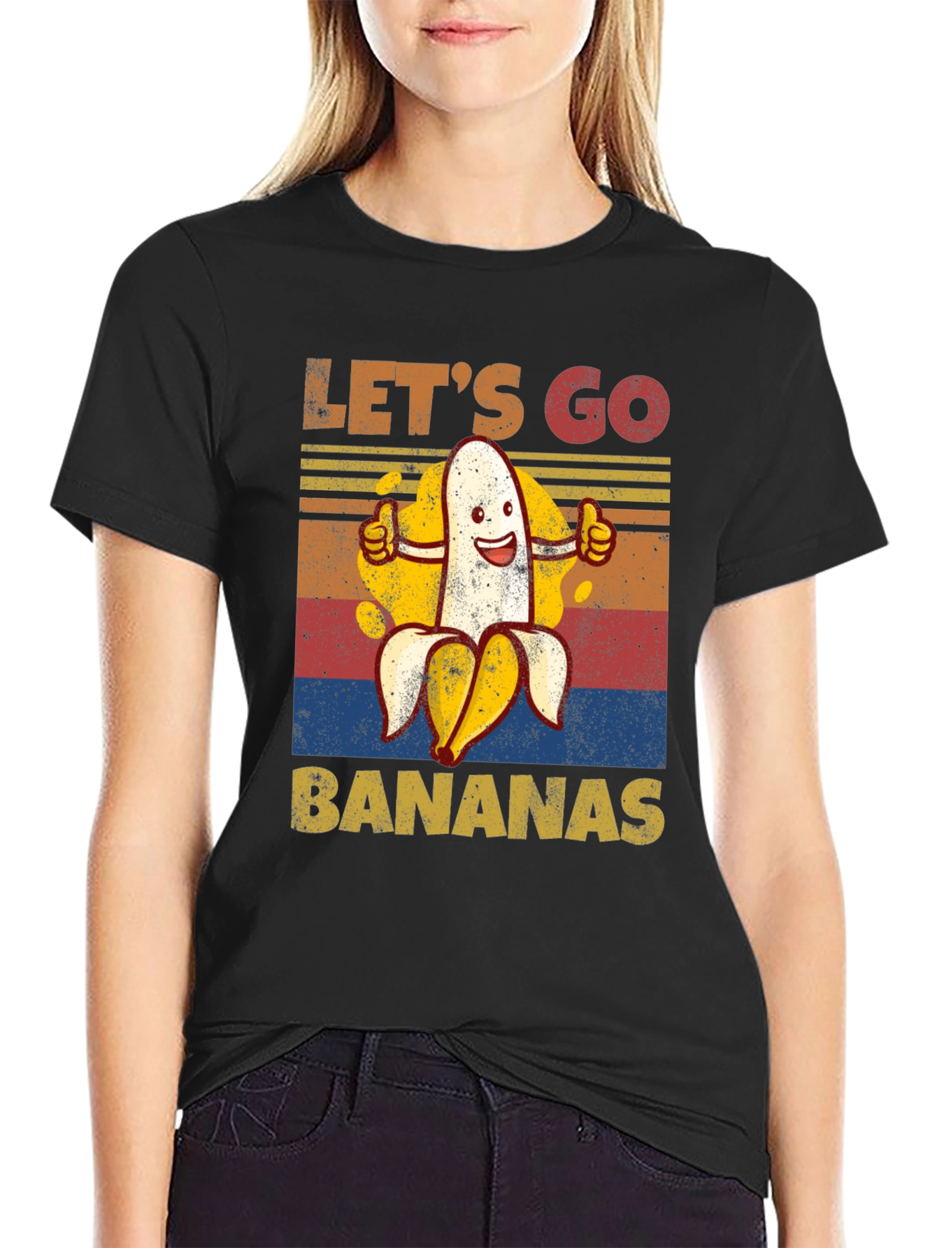 Lets Go Bananas Graphic Tee - Funny Fruit Shirt