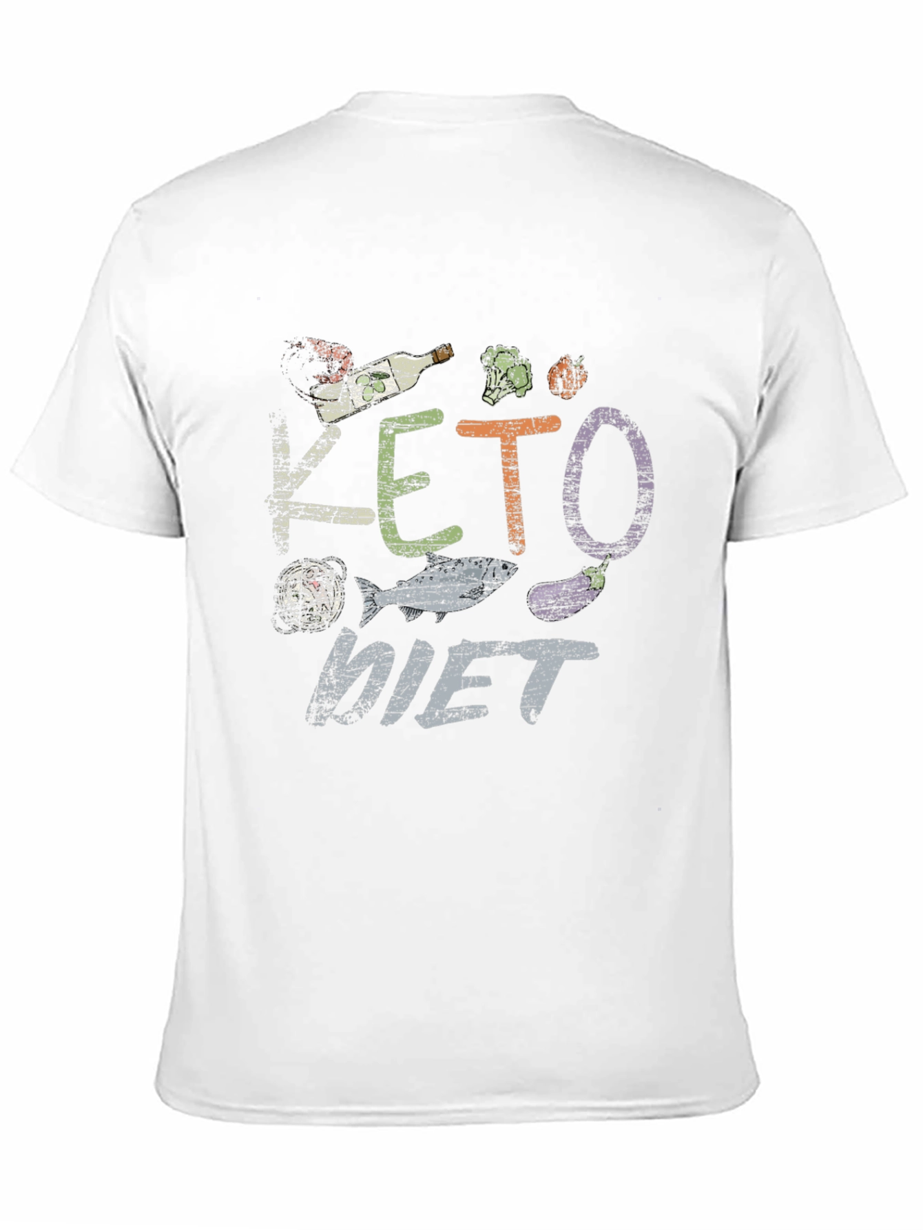 Keto Diet T-Shirt Funny Food Graphic Tee