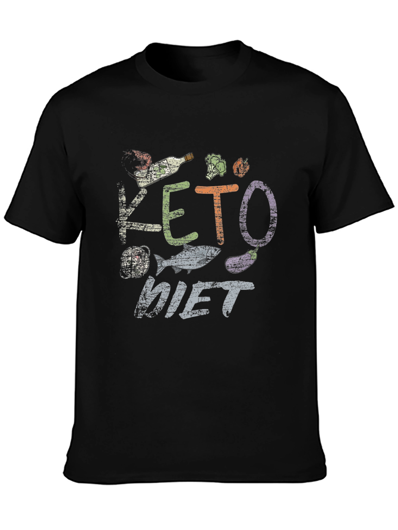 Keto Diet T-Shirt Funny Food Graphic Tee