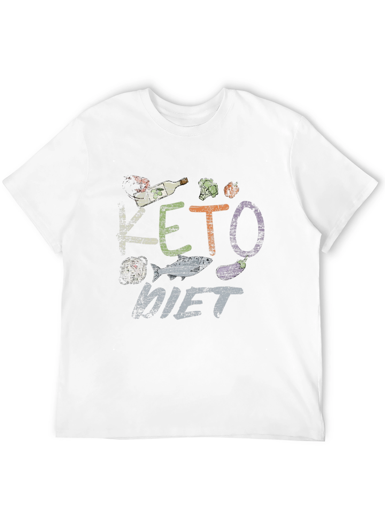 Keto Diet T-Shirt Funny Food Graphic Tee
