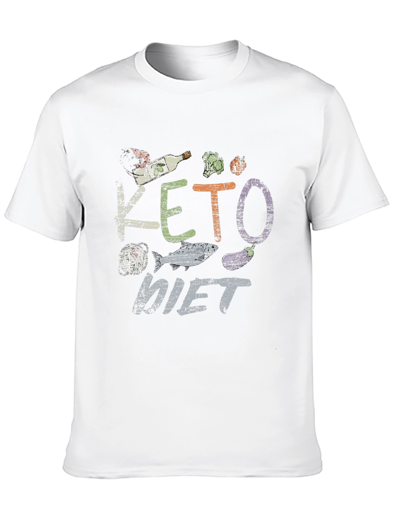 Keto Diet T-Shirt Funny Food Graphic Tee