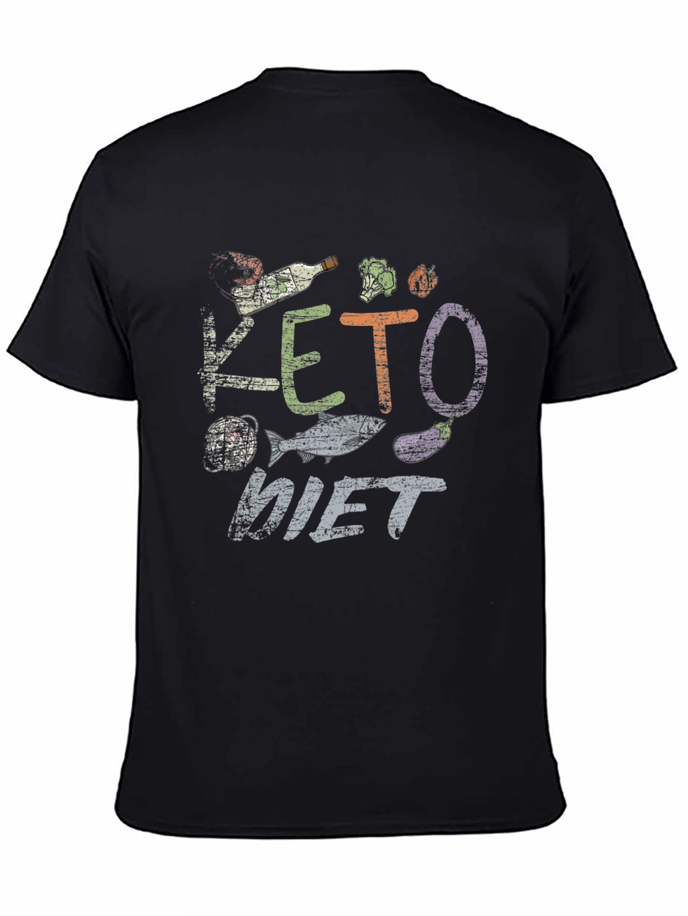 Keto Diet T-Shirt Funny Food Graphic Tee