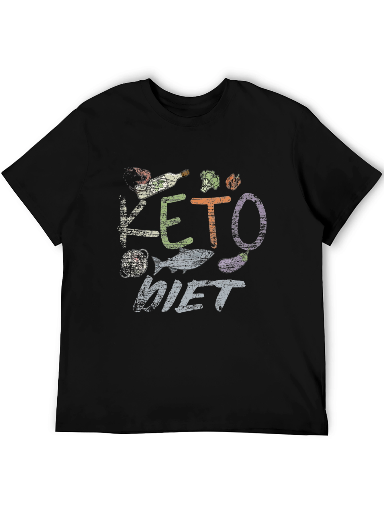 Keto Diet T-Shirt Funny Food Graphic Tee