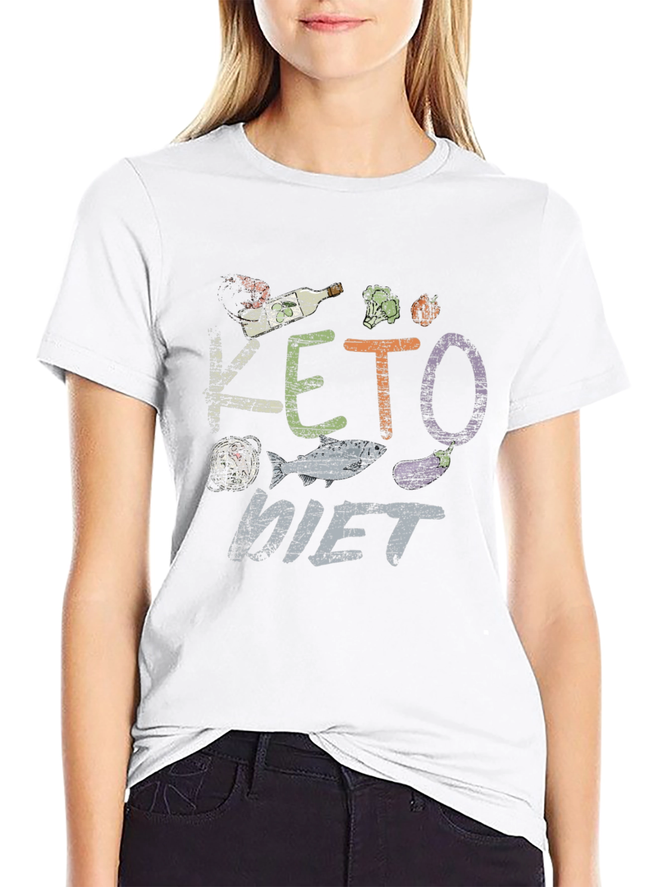 Keto Diet T-Shirt Funny Food Graphic Tee