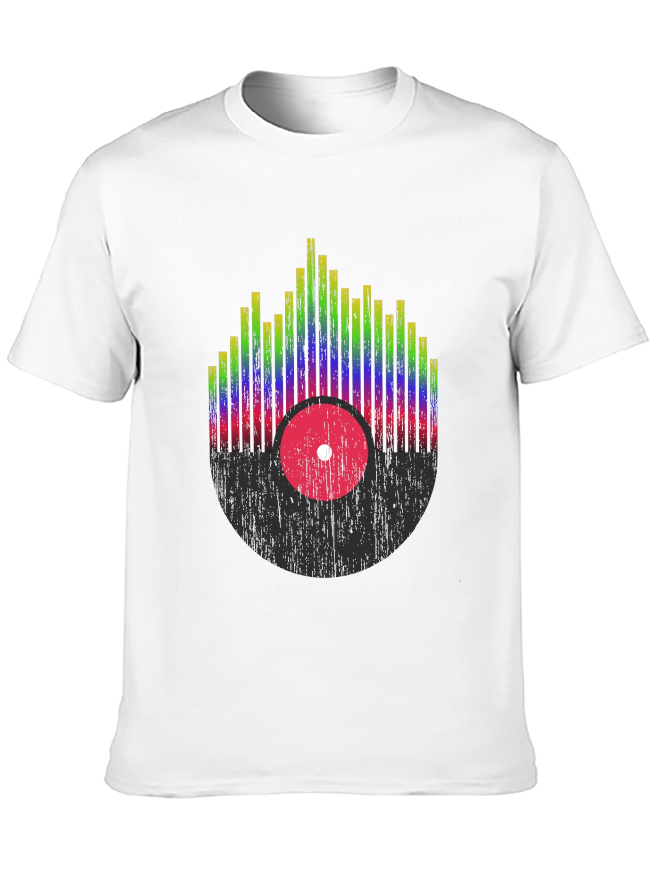 Retro Record Equalizer Graphic Tee