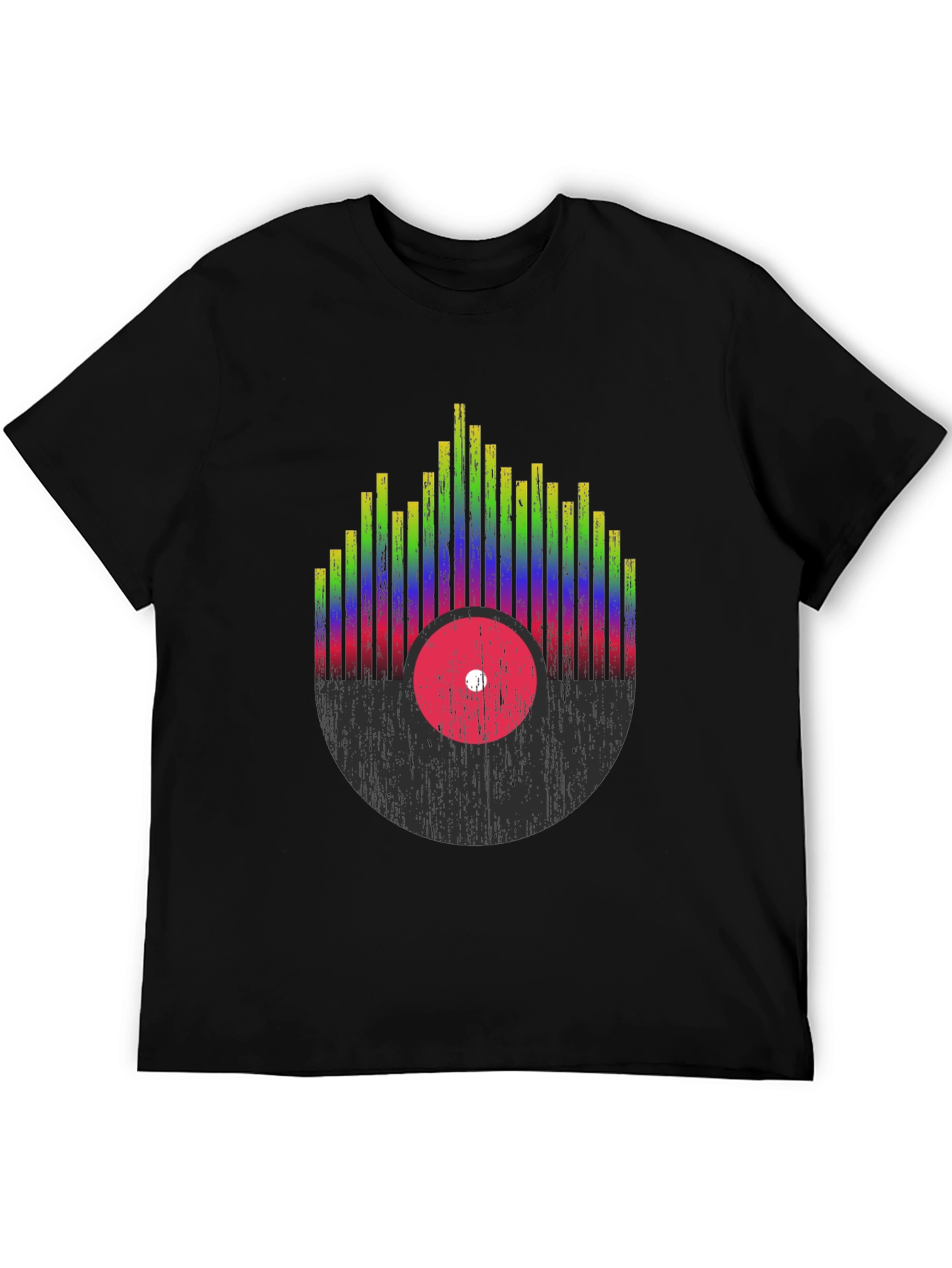 Retro Record Equalizer Graphic Tee
