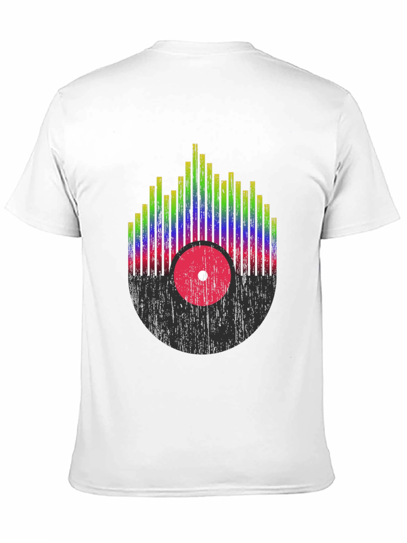 Retro Record Equalizer Graphic Tee
