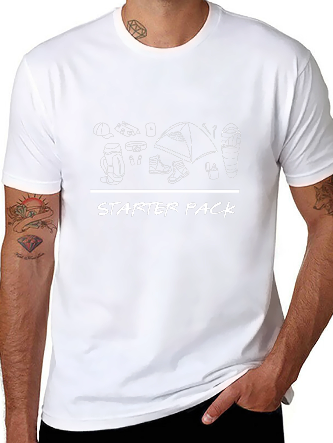 Camping Starter Pack Graphic Tee