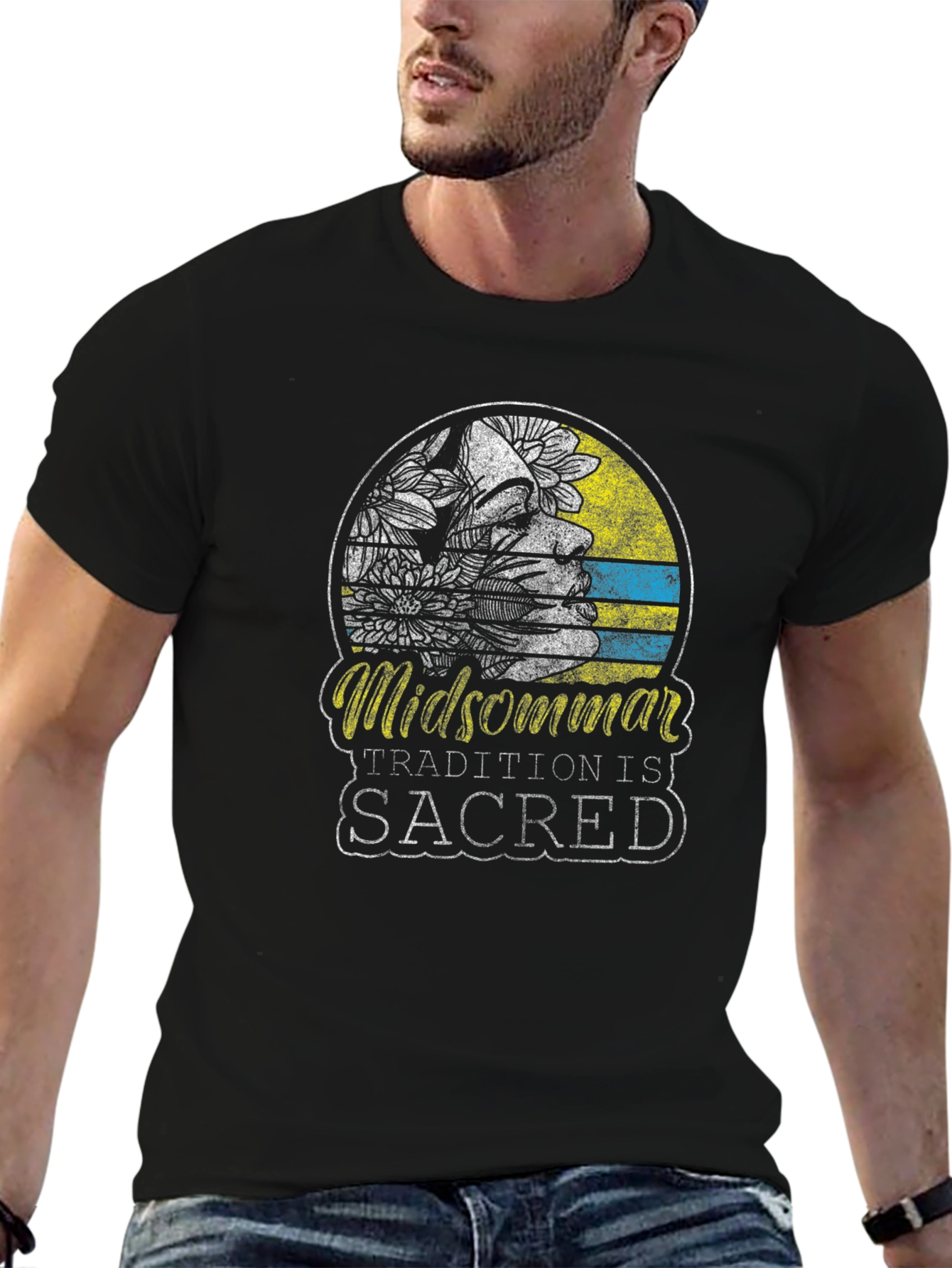 Midsommar Tradition is Sacred Black T-Shirt