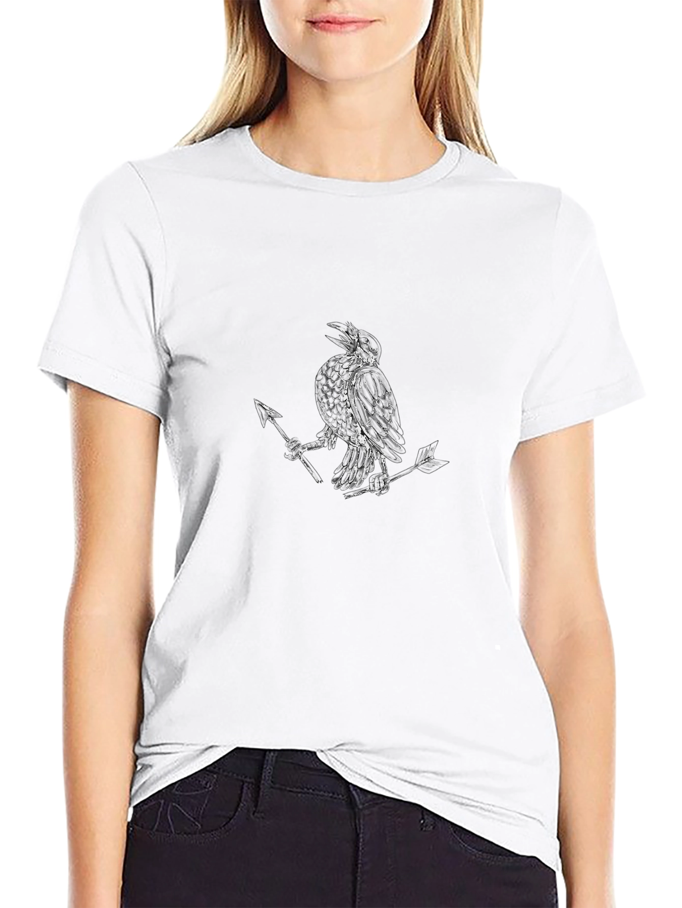 Raven & Arrow Graphic Tee - Mens Black T-Shirt