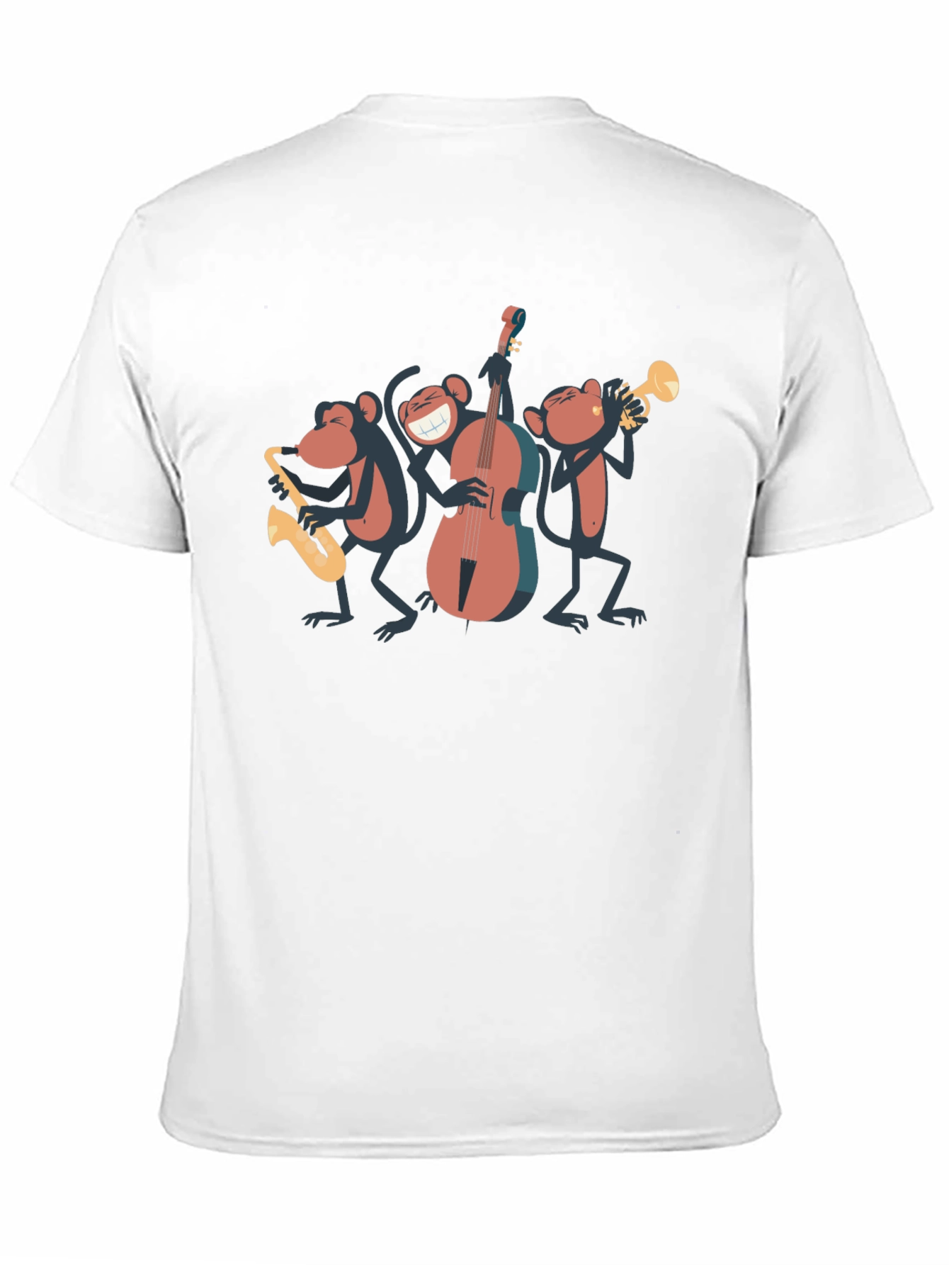 Monkey Jazz Band Black T-Shirt