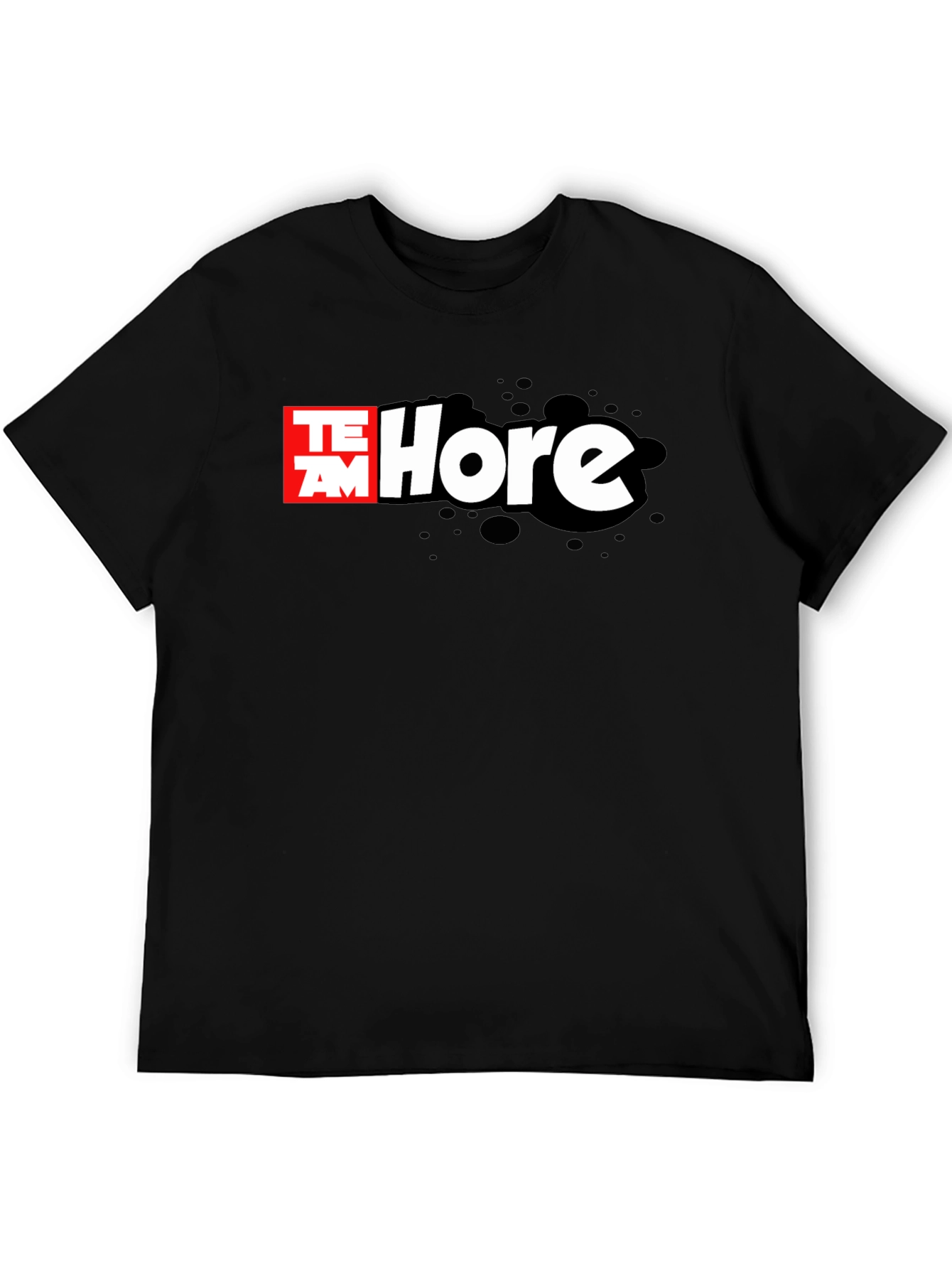 Team Hore Black T-Shirt Funny Graphic Tee