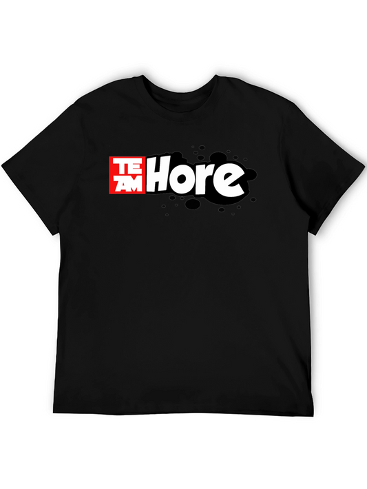 Team Hore Black T-Shirt Funny Graphic Tee