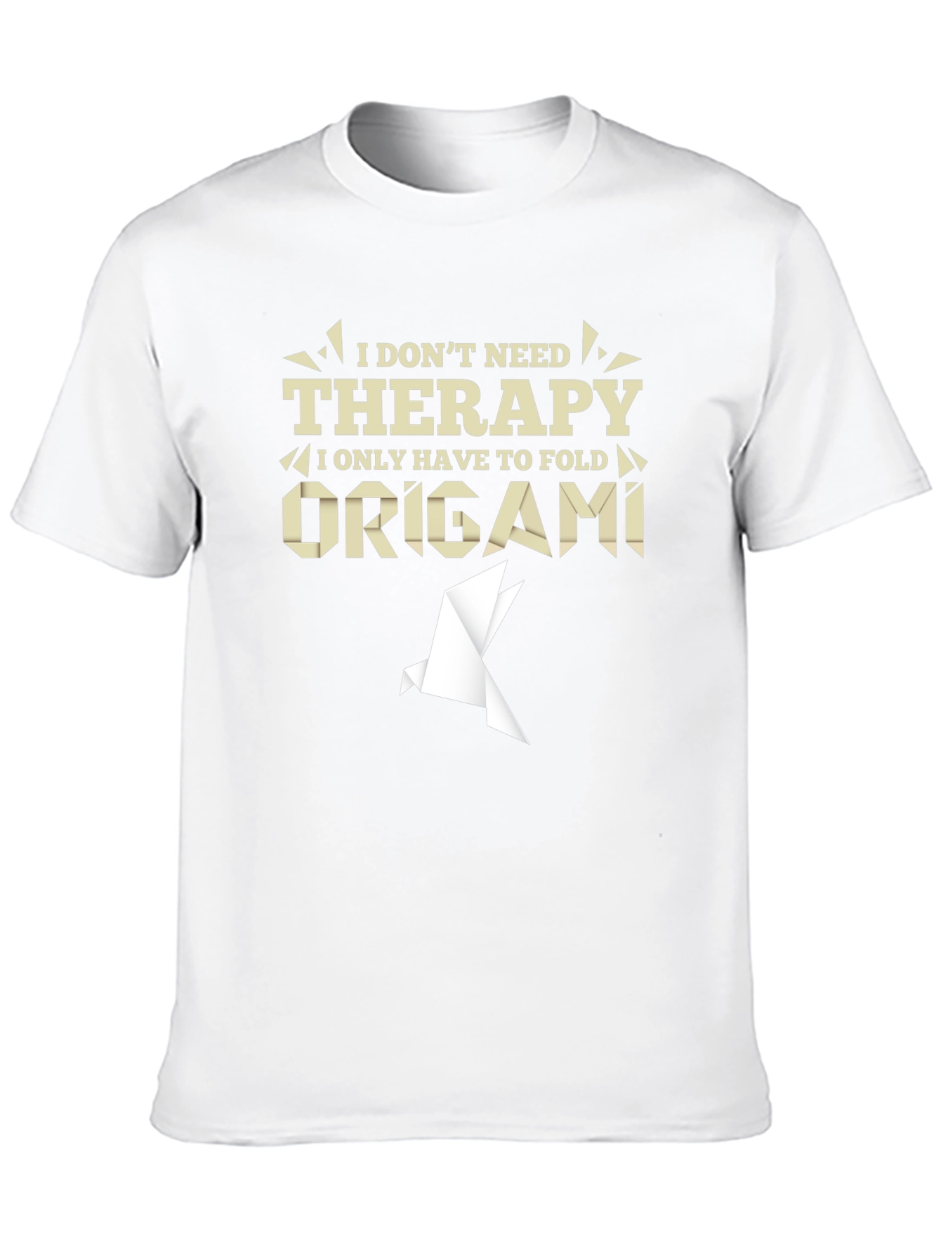 Origami Therapy T-Shirt - Funny Hobby Tee