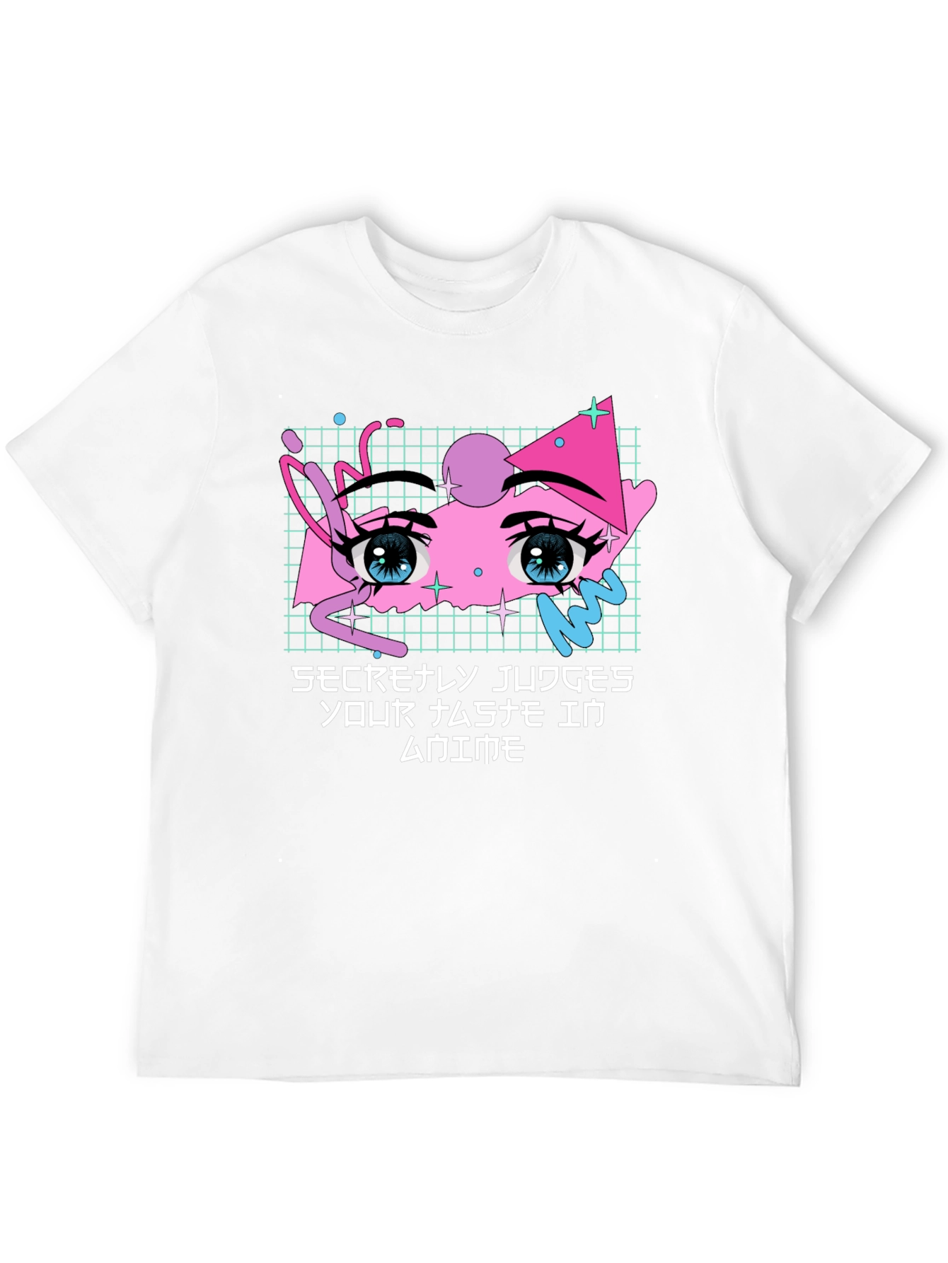 Secretly Judges Anime T-Shirt - Aesthetic Anime Eyes